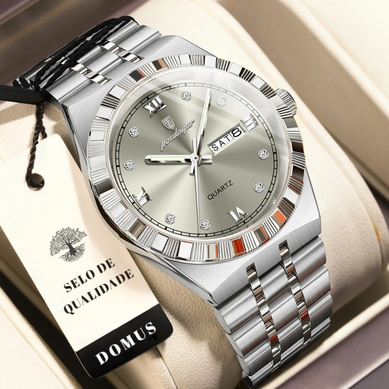 Relógio Domus Masculino - Steel Equinox