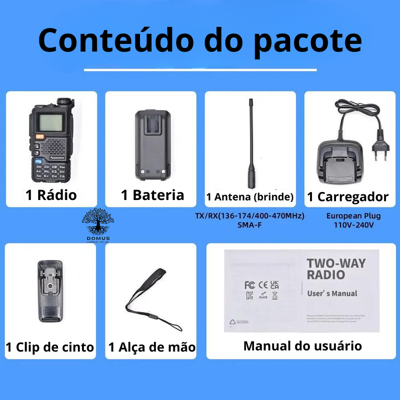 Rádio UV 5R Plus Am/Fm