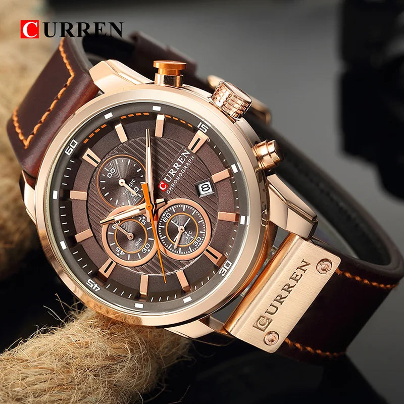 Relógio Domus Masculino - Leather Meridian