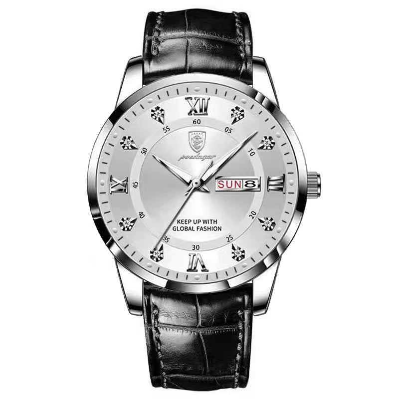 Relógio Domus Masculino - Leather Eclipse