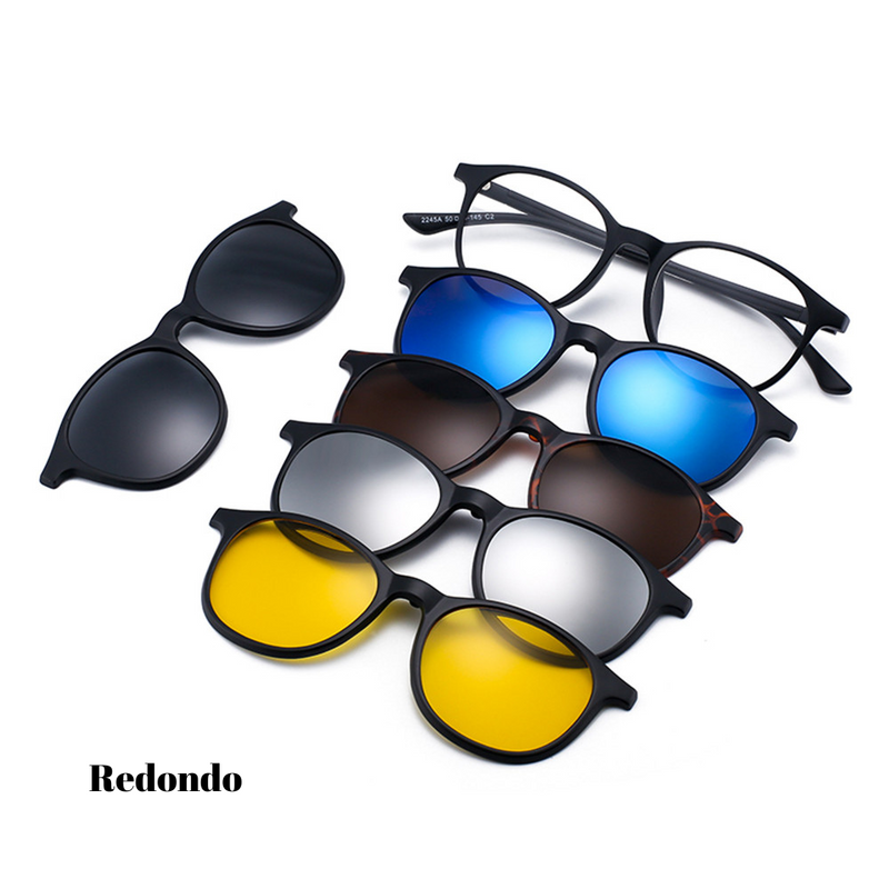 Óculos Imã  6 em 1 com proteção UV400 - Domus Store
