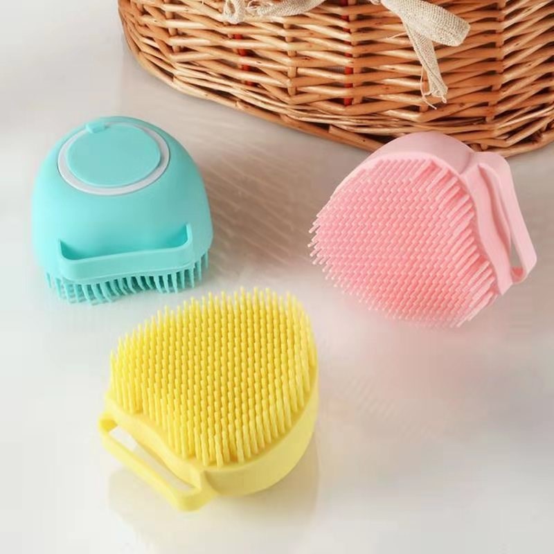 Escova para Banho Pet Porta-Sabão de Coração - Domus Store