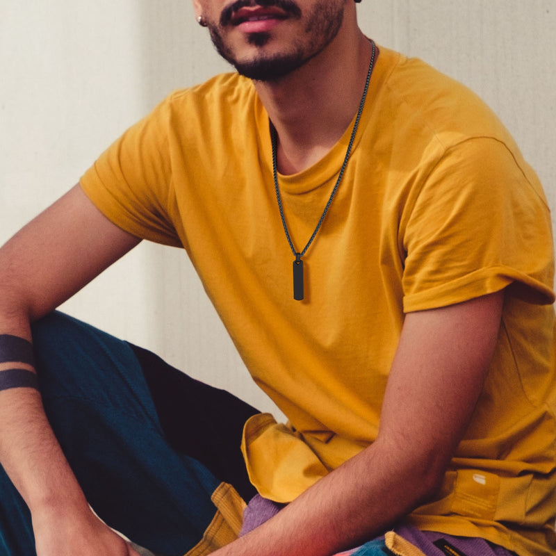 Colar Masculino com Inicial - Domus Store